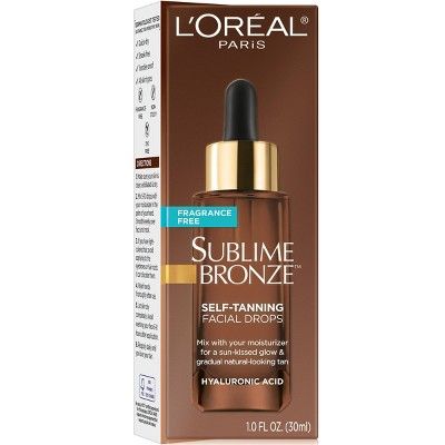 L'Oreal Paris Sublime Bronze Self-Tanning Facial Drops Fragrance-Free - 1 fl oz | Target
