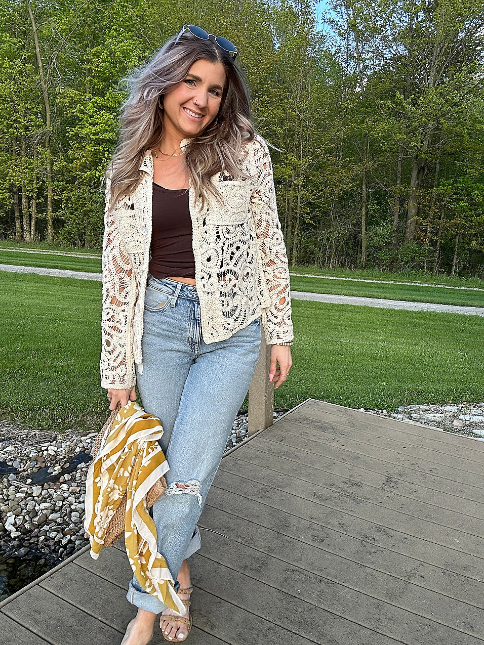 Crochet Lace Shacket | Maurices