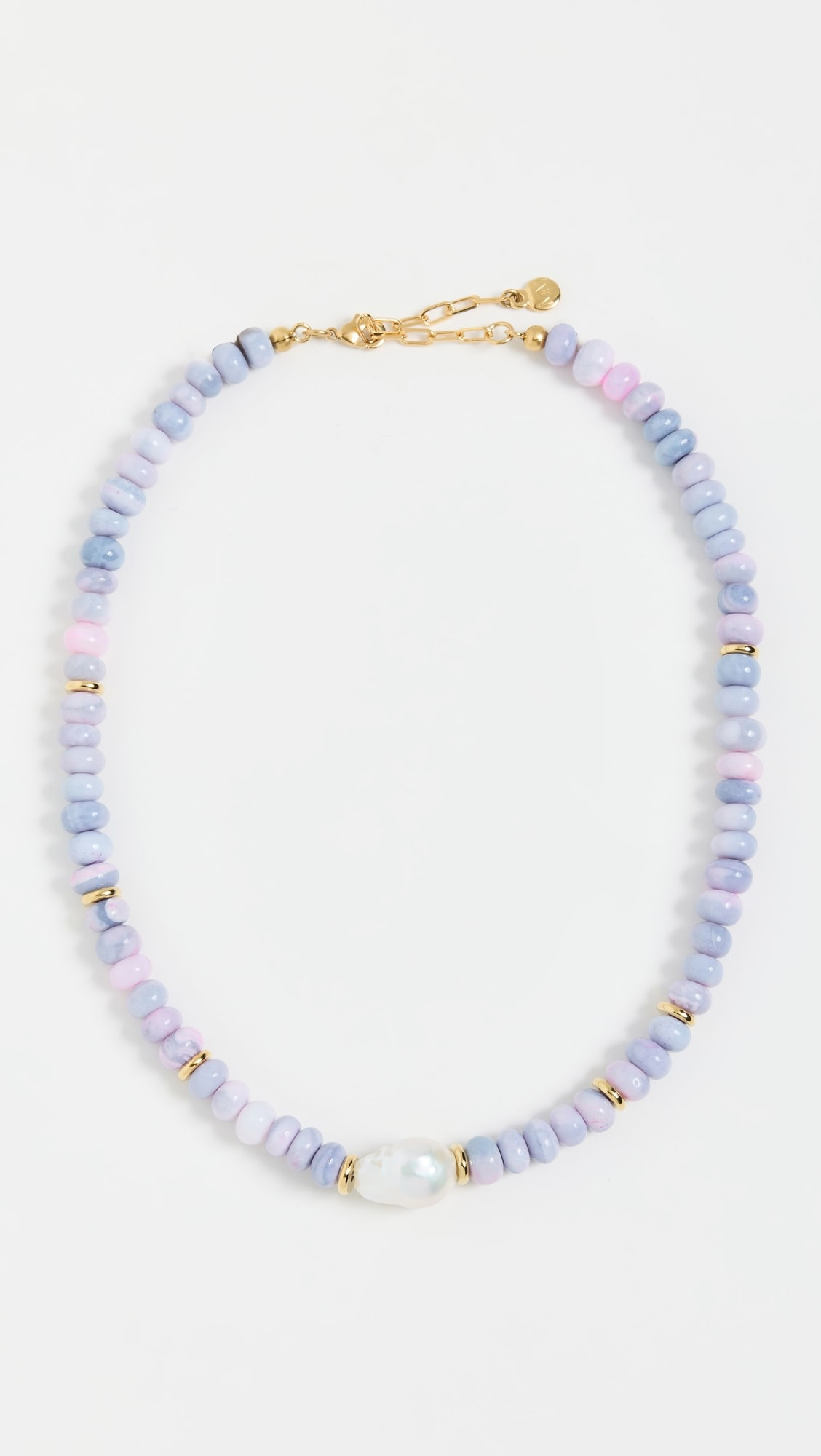 Purple Opal Beaded Baroque Pearl Necklace | Shopbop