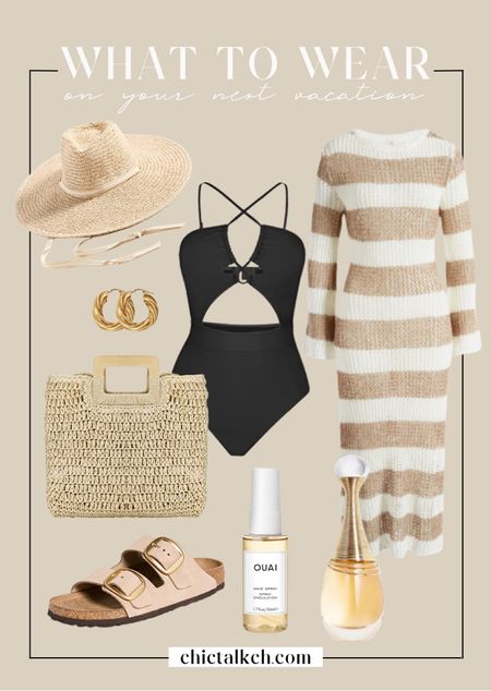 What to wear on your next vacation! 🧡✨ amazon fashion, amazon finds, amazon style, knit dress. 

#LTKunder100 #LTKGiftGuide #LTKswim