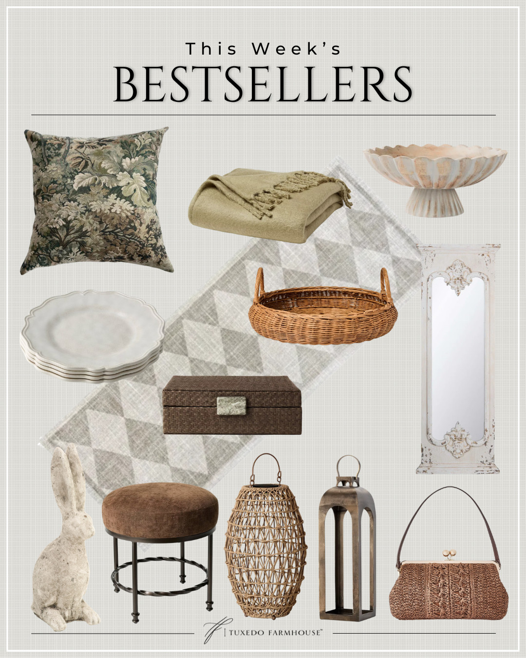 This Week's bestsellers

Which one was your favorite?

Seasonal, home decor, accent chairs, rugs, wall art, frames, pillows, lamps, baskets, candles, books, coffee tables, ottomans, trays, bowls, consoles, accent tables

 

 #LTKSeasonal #LTKHome #LTKSaleAlert