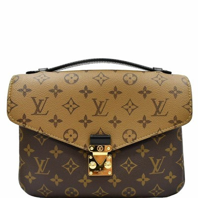 LOUIS VUITTON Metis Pochette Reverse Monogram Canvas Crossbody Bag Brown | eBay US