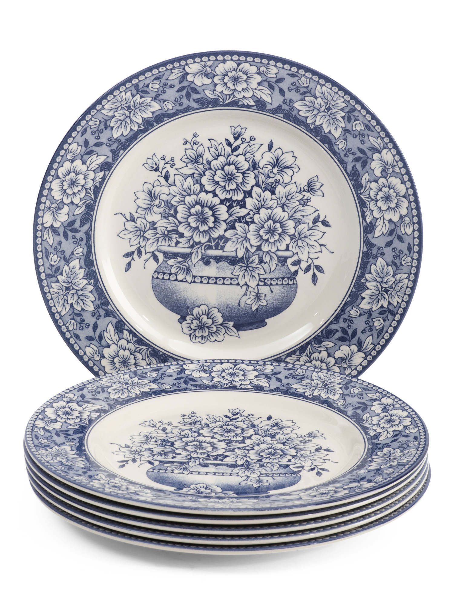 6pk English Toile Dinner Plates | TJ Maxx