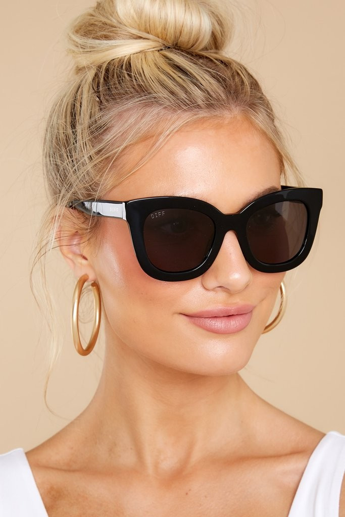 Noemi Black Gradient Sunglasses | Red Dress 