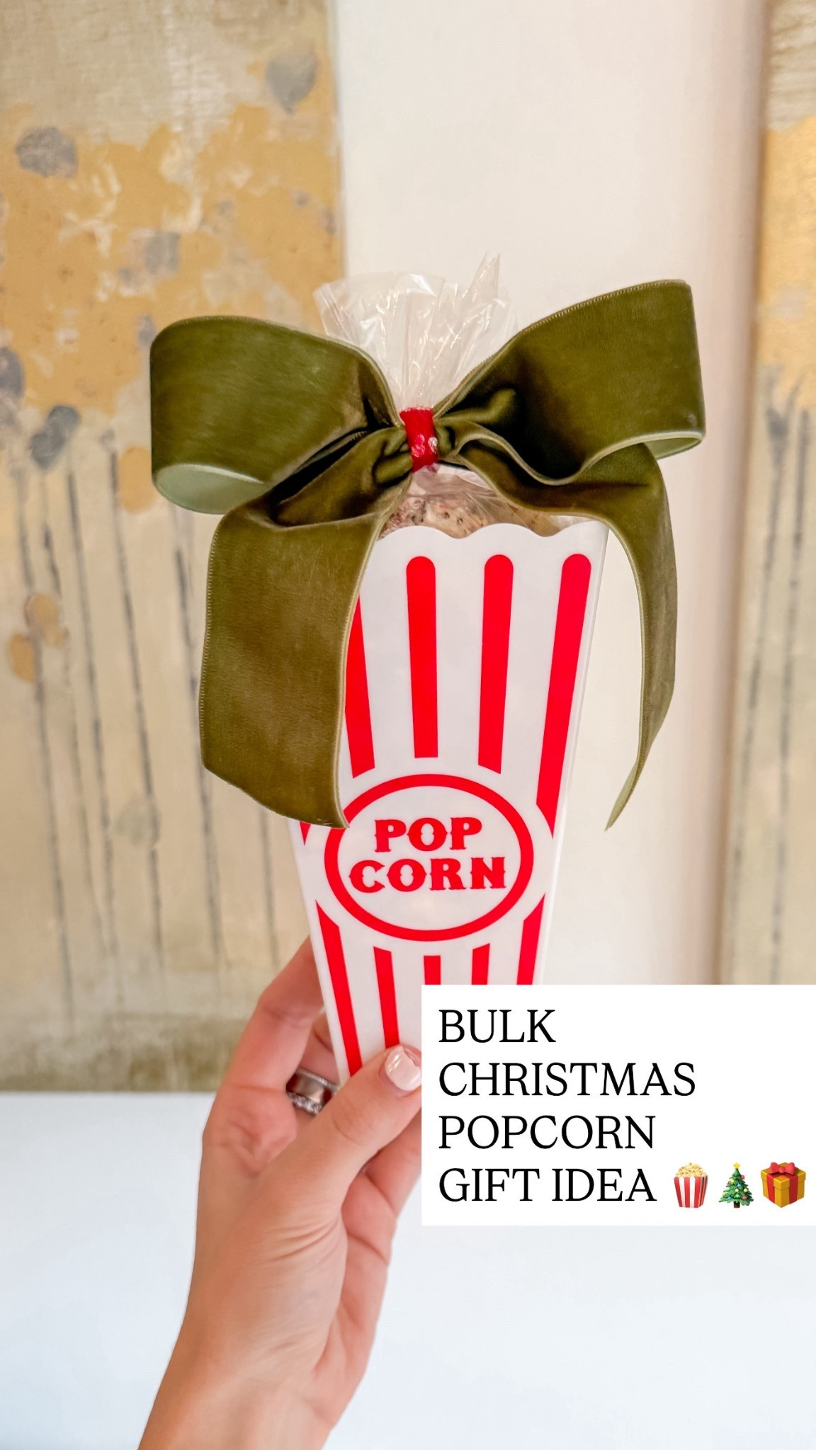 Everything I used to put together the popcorn gift idea! 

Perfect for gifts you’re giving in bulk 

The only thing I couldn’t directly link is the exact popcorn container because it’s from the dollar tree but I linked similar and a disposable option off of Amazon. Great if you’re gifting in bulk! 

For the popcorn I mixed 1 bag of white melting chocolate with 1/4 tsp peppermint extract. Then added in crushed up Oreos, candy canes, festive sprinkles and m&ms! But you can add in whatever you please!

#LTKHoliday #LTKSeasonal #LTKGiftGuide