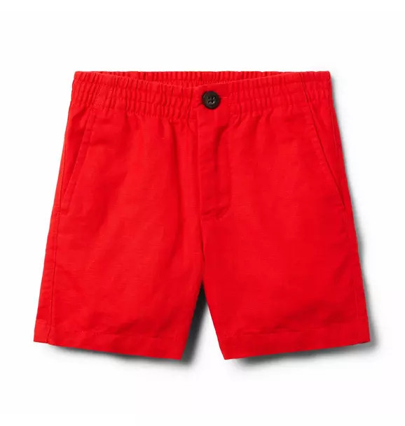 Linen-Cotton Pull-On Short | Janie and Jack