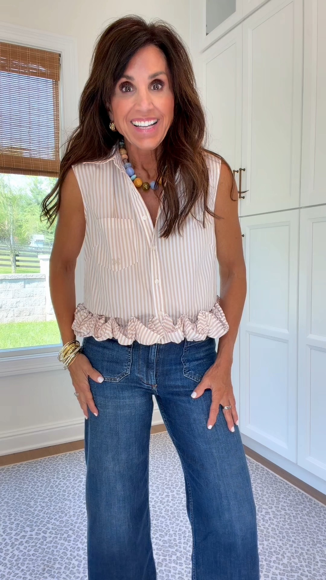 ✨20% off apparel, accessories, shoes, beauty, home, and furniture through 6/28. Use code ANTHRO20

Top -XS
Denim - 27

#LTKSeasonal #LTKOver40