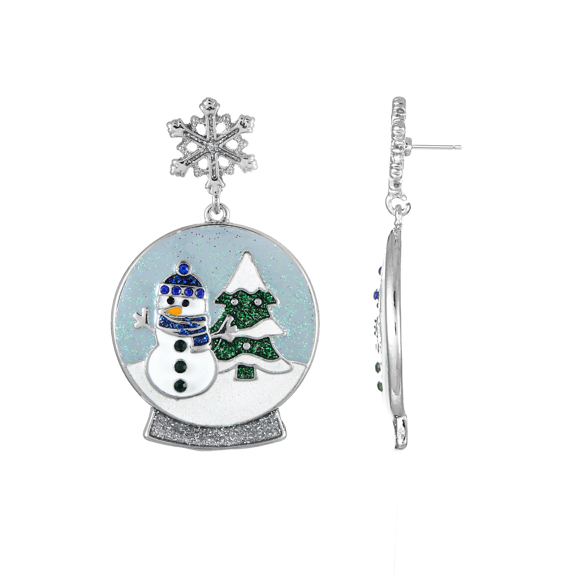 Holiday Time Snow Globe Earrings, 1 Pair | Walmart (US)