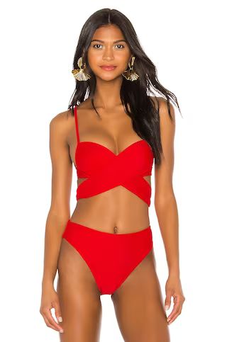 LPA Baby Doll Top in Bright Red from Revolve.com | Revolve Clothing (Global)