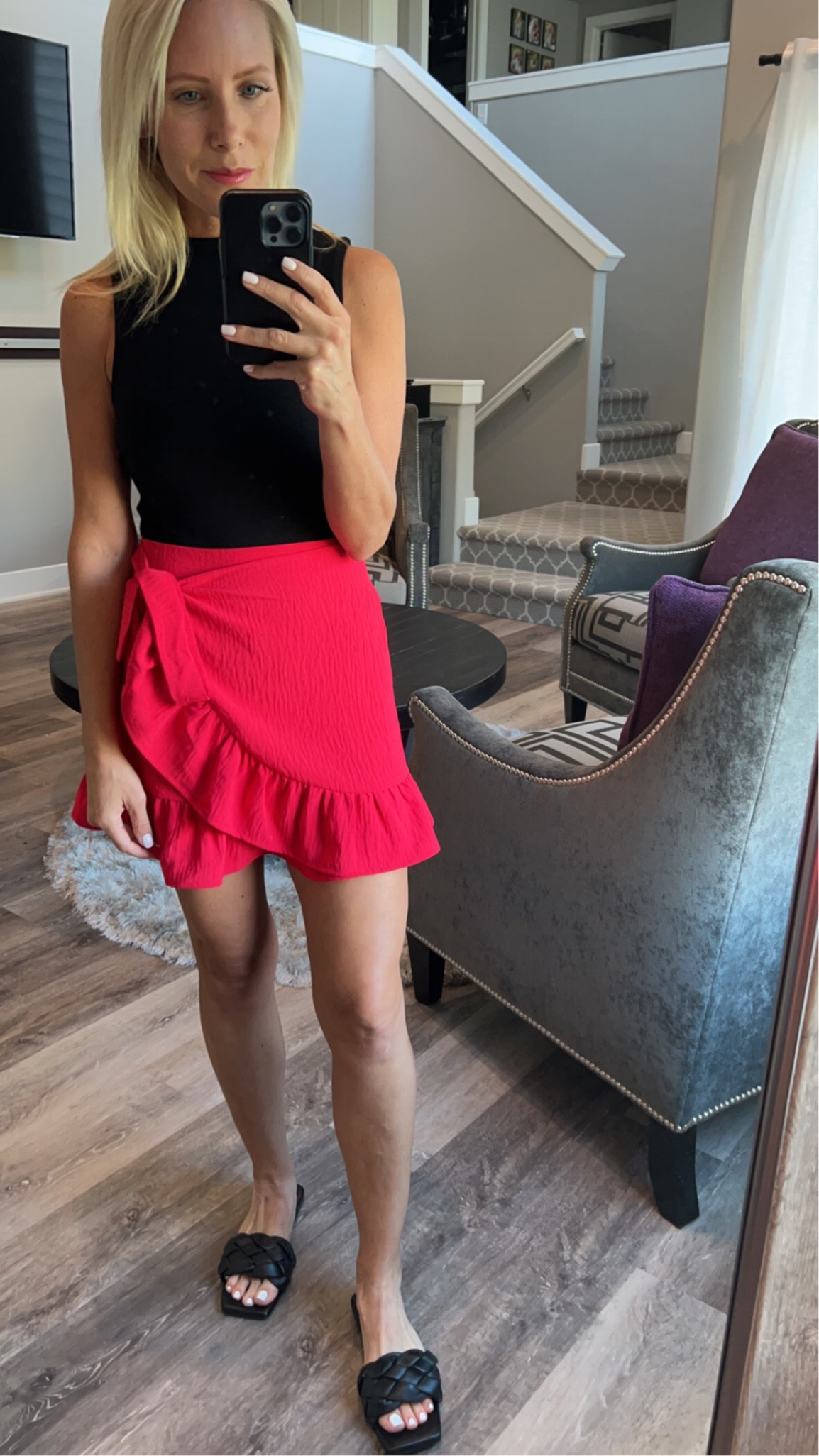 Date night fit 

#pinklily
#redskirt
#datenight
#fallfashion 

#LTKunder50 #LTKstyletip #LTKxNSale