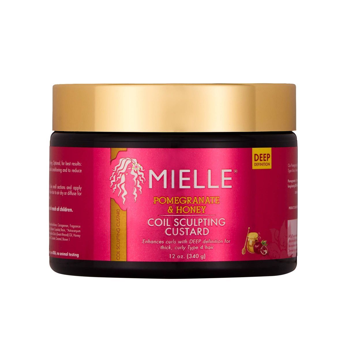 Mielle Organics Pomegranate & Honey Coil Sculpting Custard - 12oz | Target