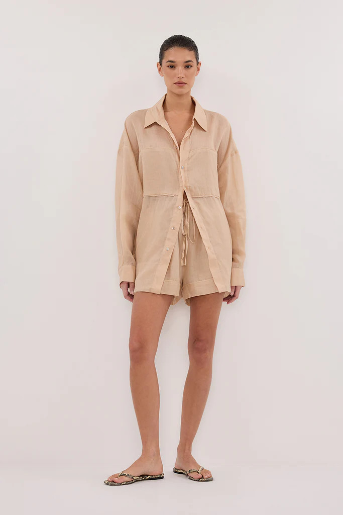 KAI MUSK OVERSIZED RAMIE LONG SLEEVE SHIRT | DISSH