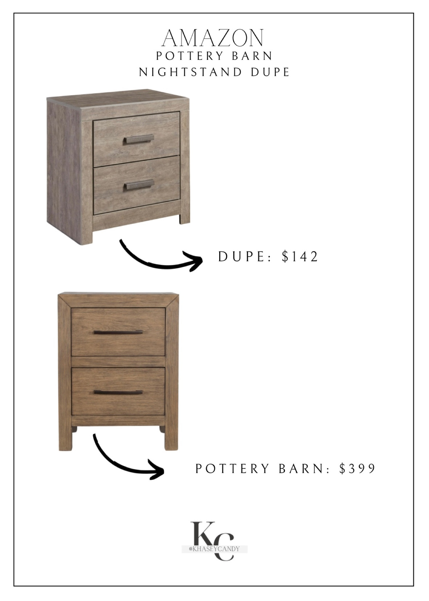 Pottery Barn nightstand dupe from Amazon! The thick border nightstands are trending! And what better way to get a look for less than Amazon! This dupe is all wood, great quality, and has great reviews! Get this Pottery Barn look for less with this Amazon nightstand dupe!







Nightstand dupe, pottery barn nightstand dupe, pottery barn nightstand, Amazon furniture, Amazon nightstand, neutral nightstand, neutral side table, side table 

#LTKhome