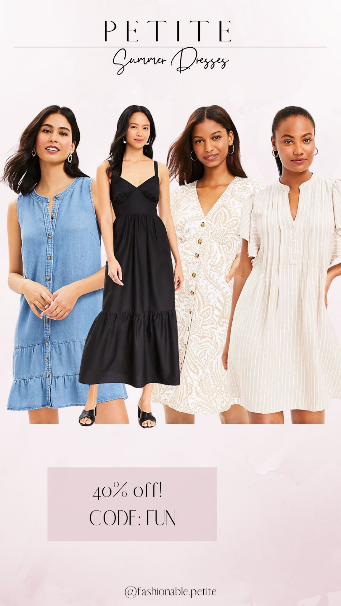 casual dresses petite Women's featuring an adjustable side slit with functional pearl buttons for easy fit Casual Summer Day Dresses -
