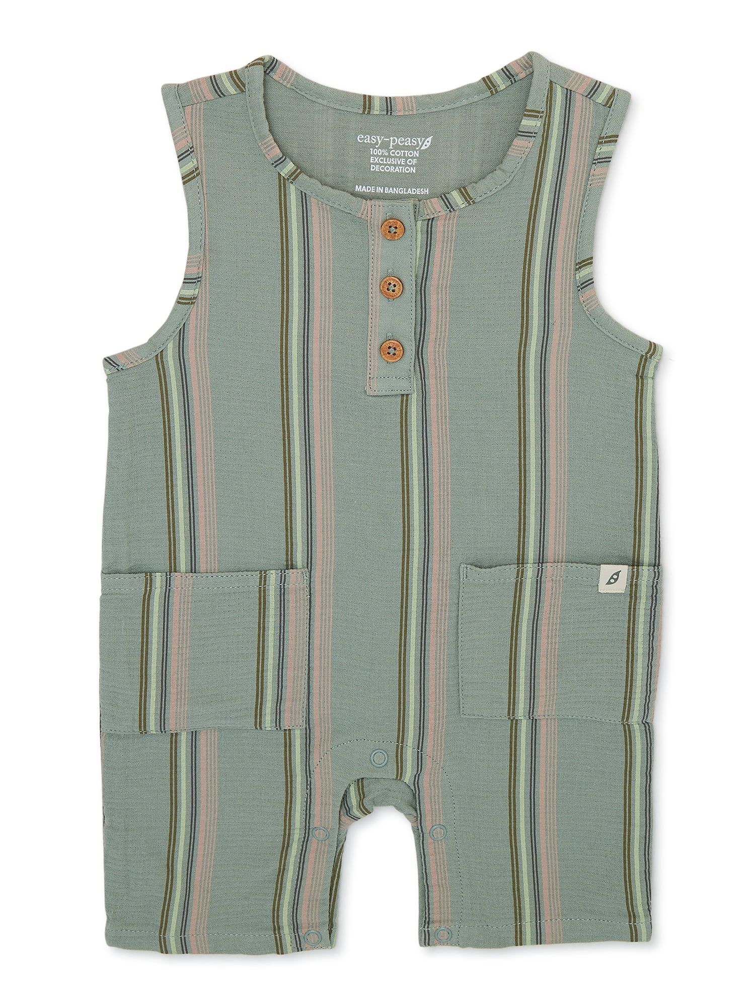 easy-peasy Baby Boys Tank Romper, Sizes 0-24 Months | Walmart (US)