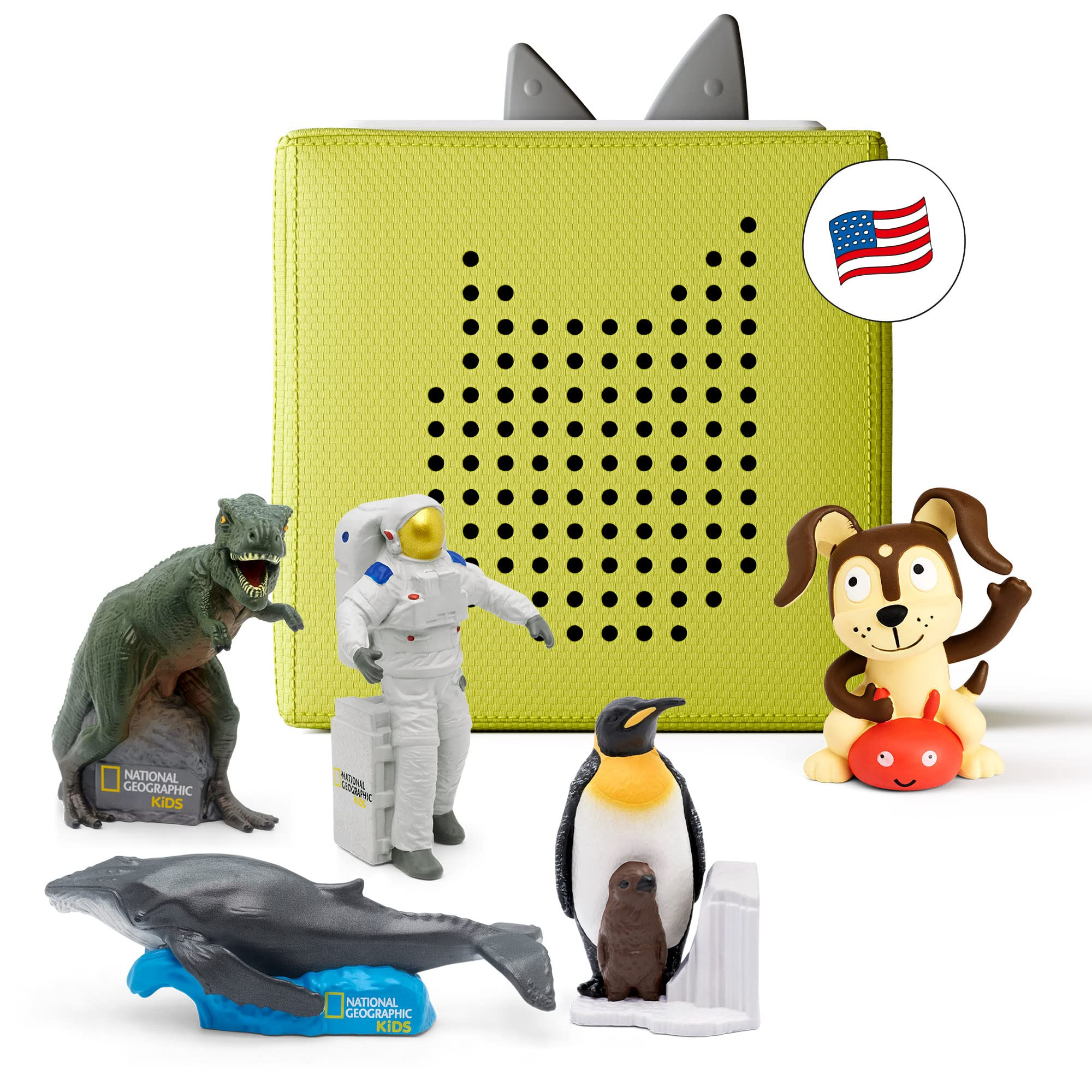 Toniebox Audio Player Starter Set with National Geographic Astronaut, Dinosaur, Whale, Penguin, a... | Amazon (US)