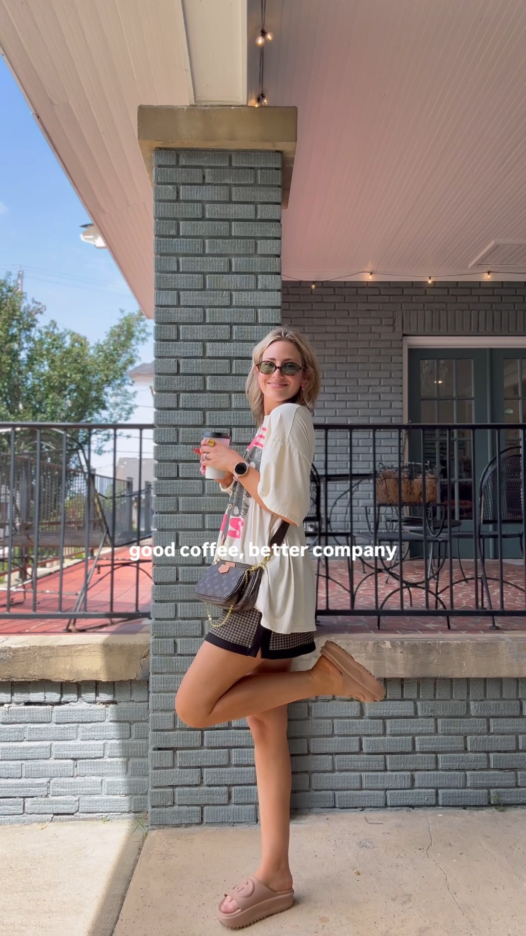 tee is one size, small in skort 🤍☕️☀️✨

#LTKmomlife #LTKdayinmylife #LTKootd