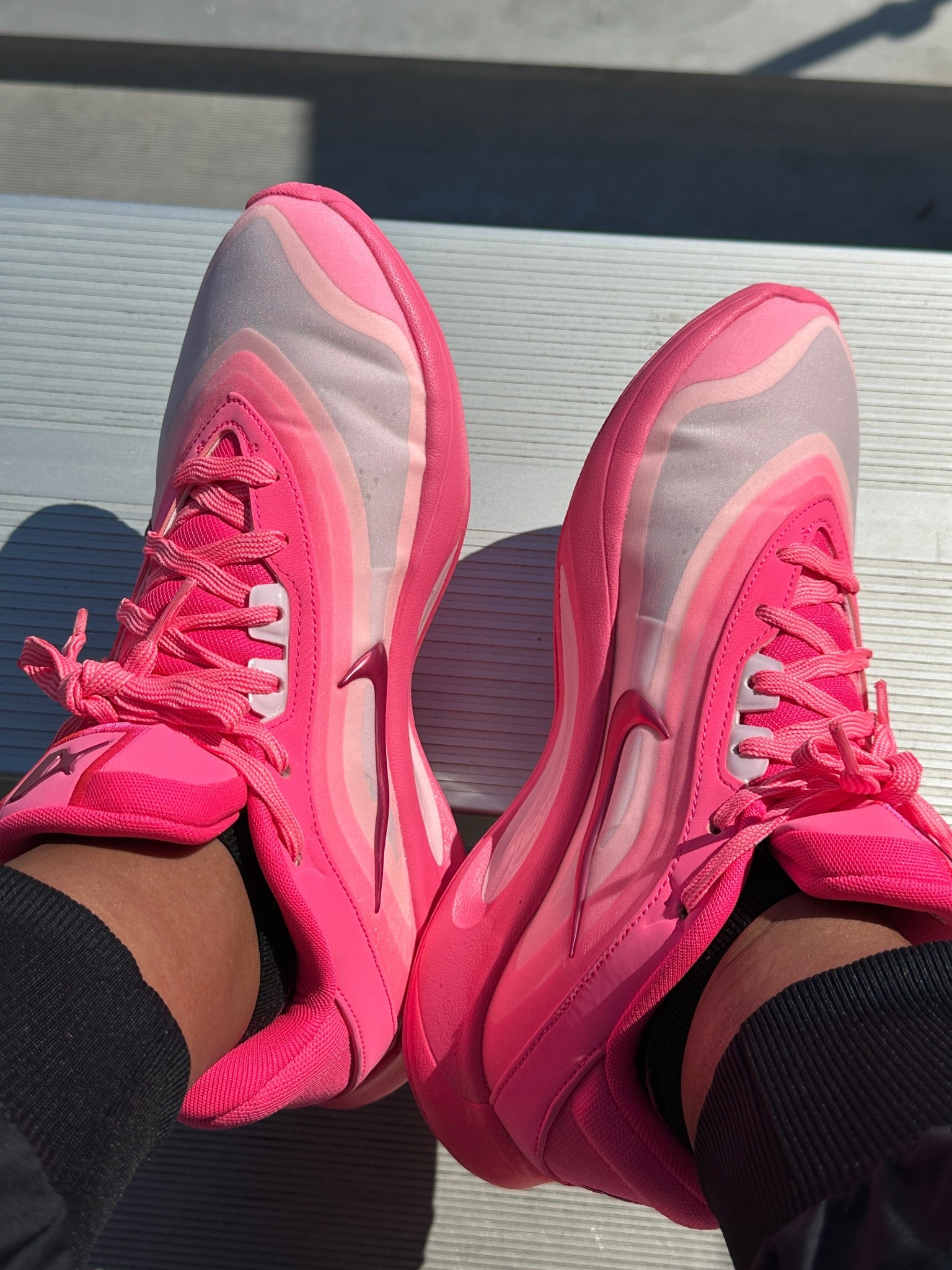 Perfect shoes for October which is breast cancer awareness month. #breastcancerawareness #sneakers #shoes