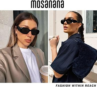 mosanana Trendy Rectangle Sunglasses for Women Men-Goulding | Amazon (US)