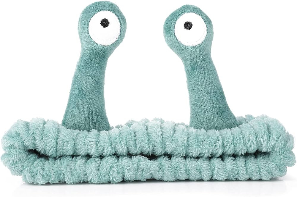 Face Wash Headband, Palm and Snail Spa Hair Bands Makeup Headbands Women Cartoon Cute Coral Fleec... | Amazon (US)