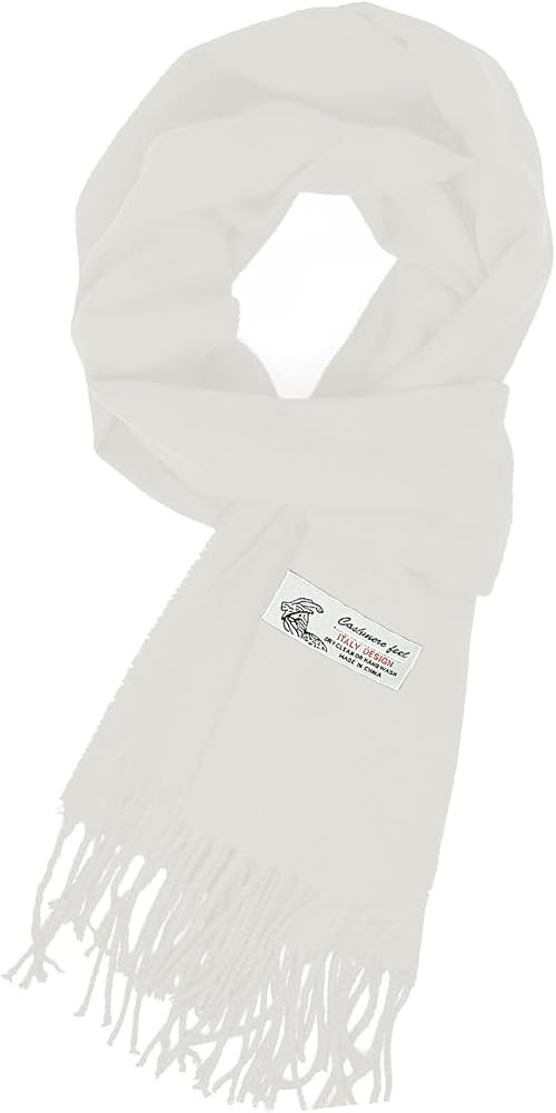 Glory Max Unisex Plain Solid Color Winter Scarf Cashmere Feel Soft Classic 72"x12" | Amazon (US)