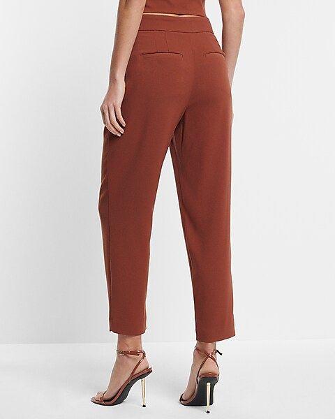 Stylist Super High Waisted Pleated Ankle Pant | Express