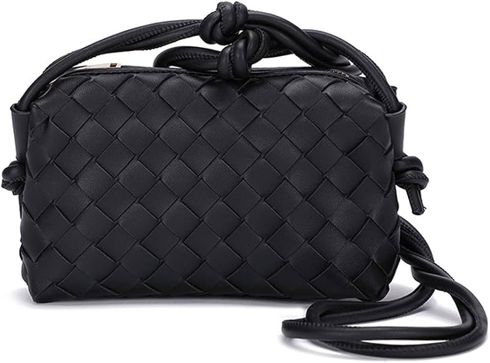 LBCIGOR Woven Leather Handbags, Small Crossbody Bag for Women, Shoulder Bag Clutch Purse with Zip... | Amazon (US)