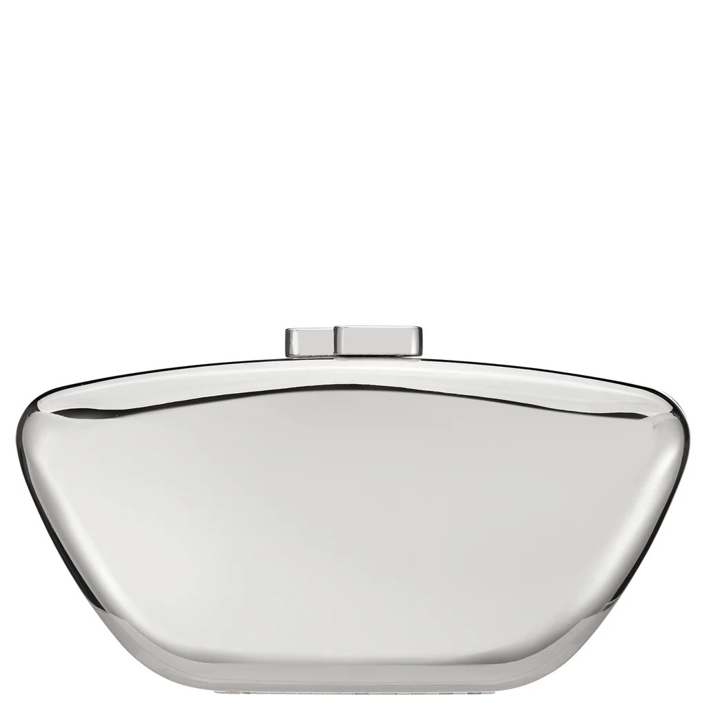 WHAM-SILVER MIRROR METALLIC MINAUDIERE | Nina Shoes