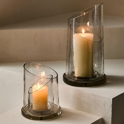 Layered Glass Hurricanes | West Elm (US)