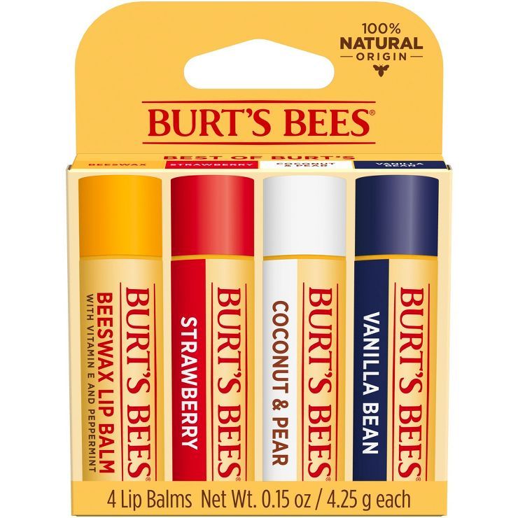 Burt's Bees Lip Balm Best of Burt's - 4ct | Target