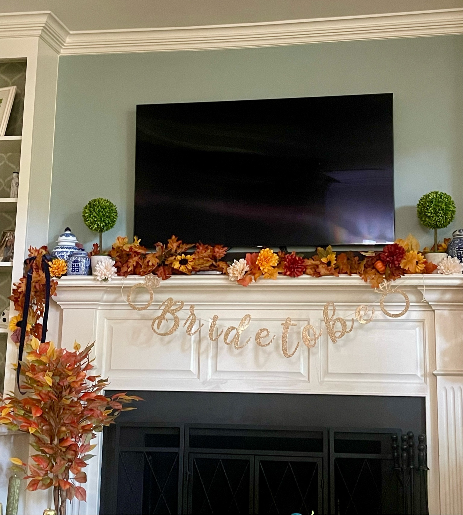 Bridal shower decor, fall decor, fall bridal shower, ginger jar, topiary, chinoiserie, garland, blue & white decor 

#LTKFindsUnder100 #LTKFindsUnder50 #LTKHome