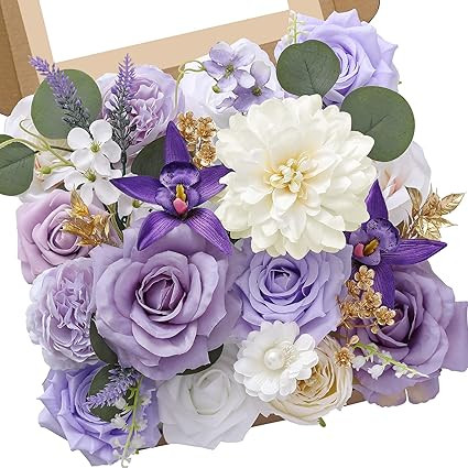 Serwalin Artificial Flowers Combo Fake Flowers for DIY Tables Centerpieces Baby Shower Bridal Sho... | Amazon (US)