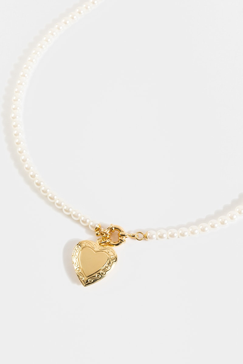 Allie Heart Locket Necklace | Francesca's