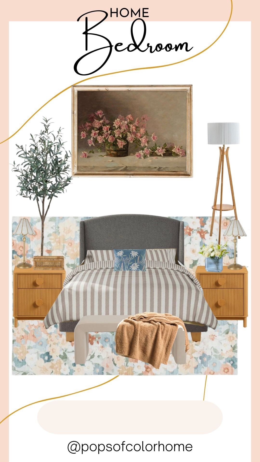 Airy and floral spring bedroom refresh

#LTKHome #LTKSeasonal #LTKSaleAlert