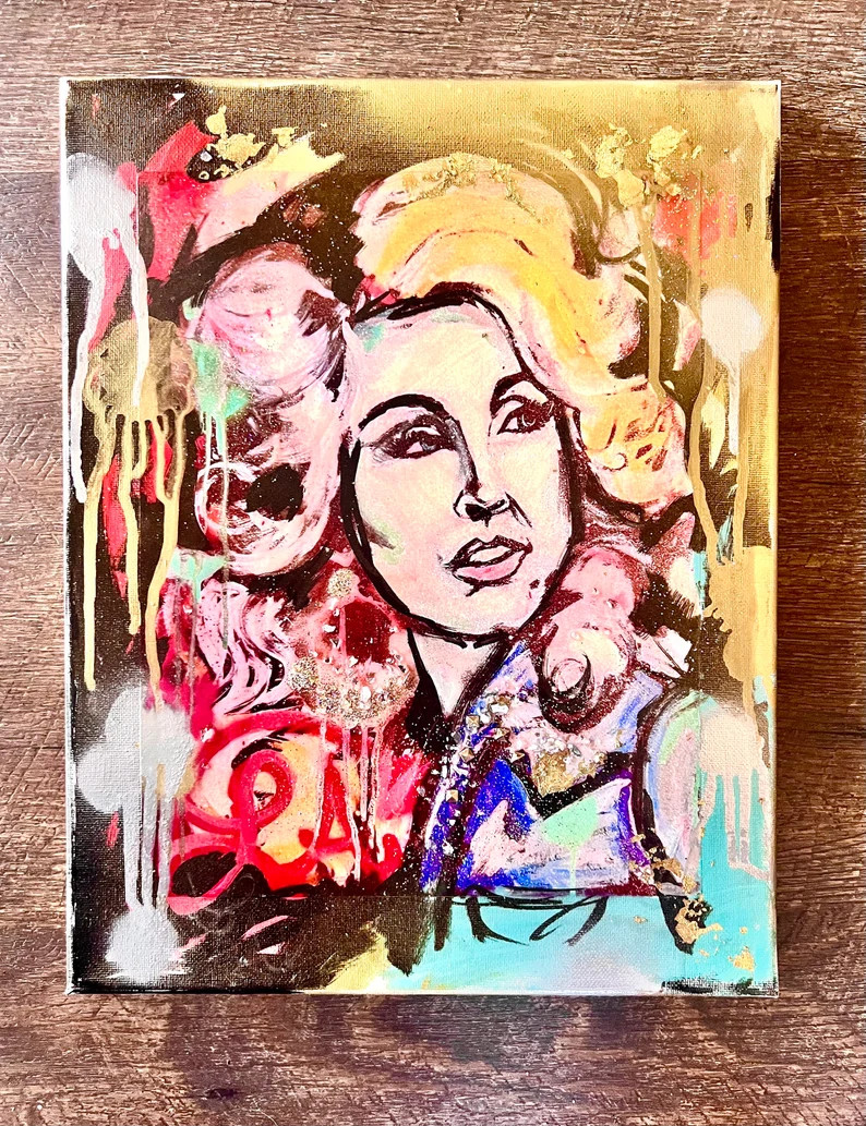 Embellished Dolly Canvas Print 11x14 - Etsy | Etsy (US)