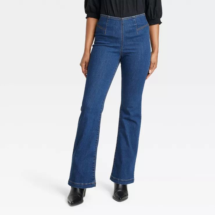 Women's Relaxed Fit Pull-On Flare Jeans - Knox Rose™ | Target