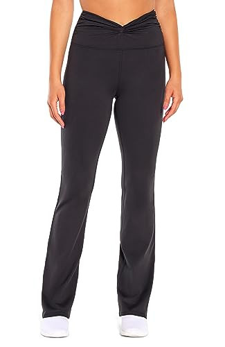 Balance Collection Womens Twist High Rise Bootcut Pant, Black | Amazon (US)