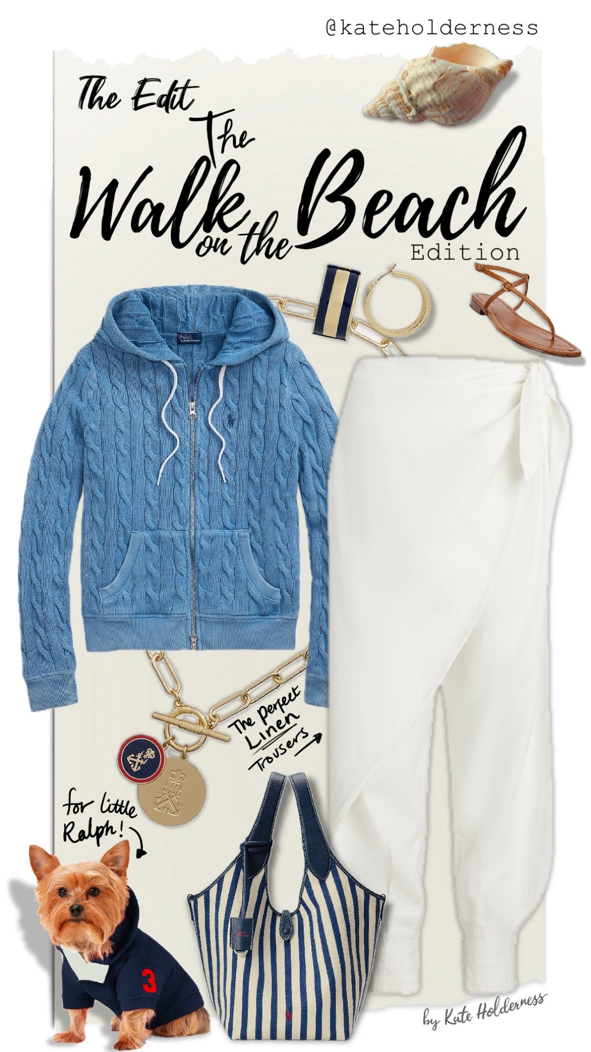 THE EDIT: A Walk on the Beach 🌊🐚🐟⚓️🦞 These linen trousers by Ralph Lauren are high on my summer wishlist. Casual and relaxed whilst still managing to be seriously elegant. Perfect for taking a furry friend for a sandy (or pebble-y!) stroll. 

#LTKxRalphLauren #LTKsummer #RalphsHamptons