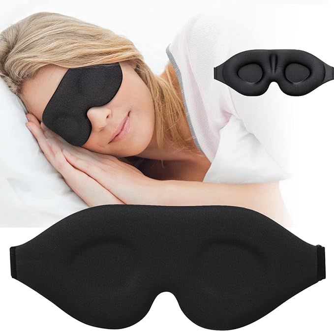 3D Sleep Mask, New Arrival Sleeping Eye Mask for Women Men, Contoured Cup Night Blindfold, Luxury... | Amazon (US)