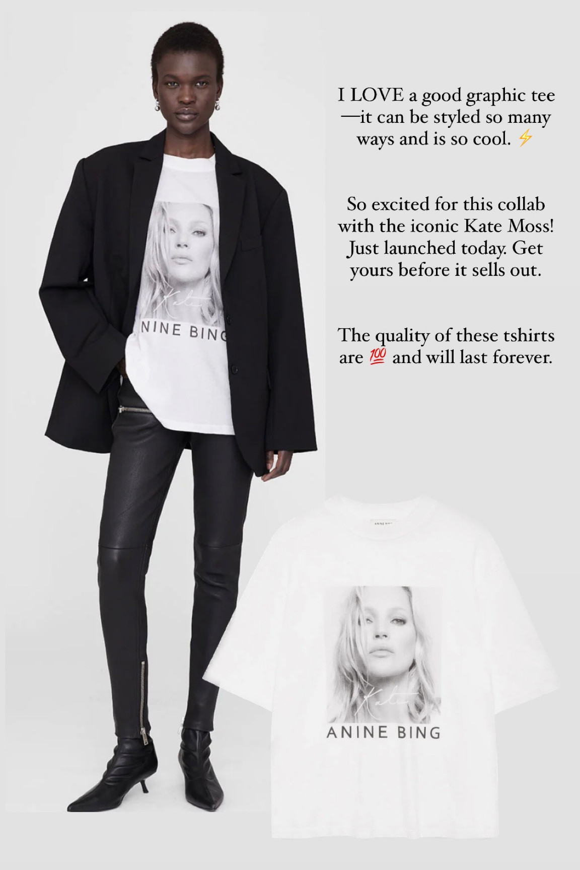 Avi Tee Kate Moss curated on LTK