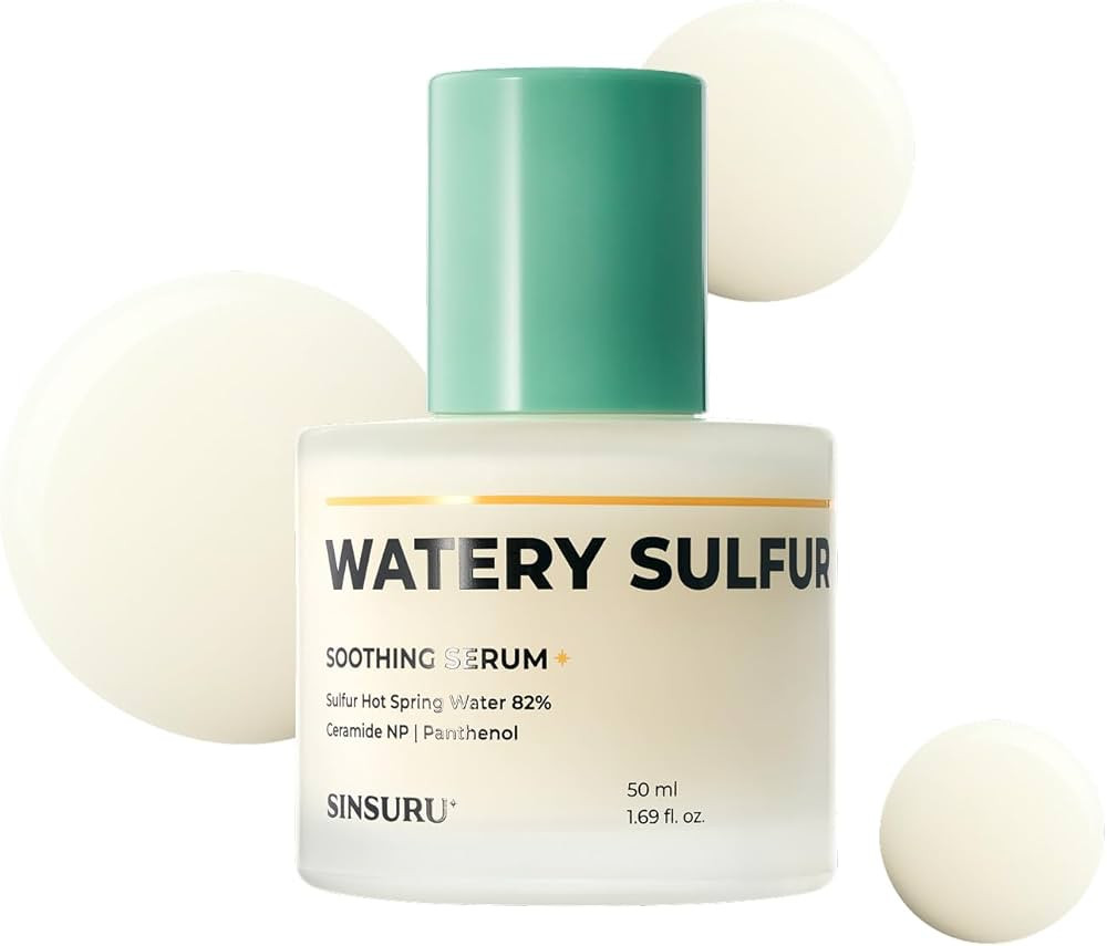 Watery Sulfur 82 Soothing Serum, Non-Comedogenic for Sensitive and Acne-Prone Skin, Bumpy skin (1... | Amazon (US)