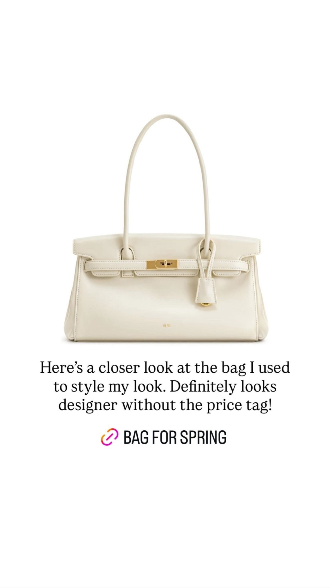 Here's a closer look at the bag I used to style my look. Definitely looks designer without the price tag!

#LTKgrwm #LTKOver40 #LTKBeauty