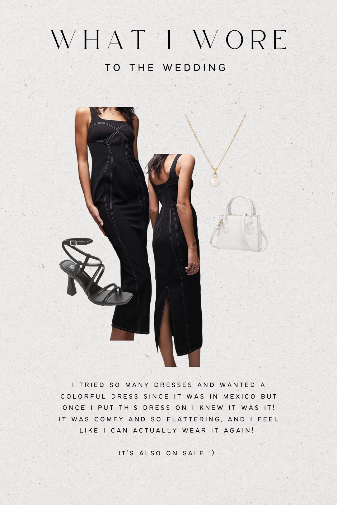 runs large! 
wearing size 12 
shoes size 9.5

cabo wedding guest dress, black formal dress, formal wedding guest dress, black and white dress 

#LTKcurves #LTKwedding #LTKunder100