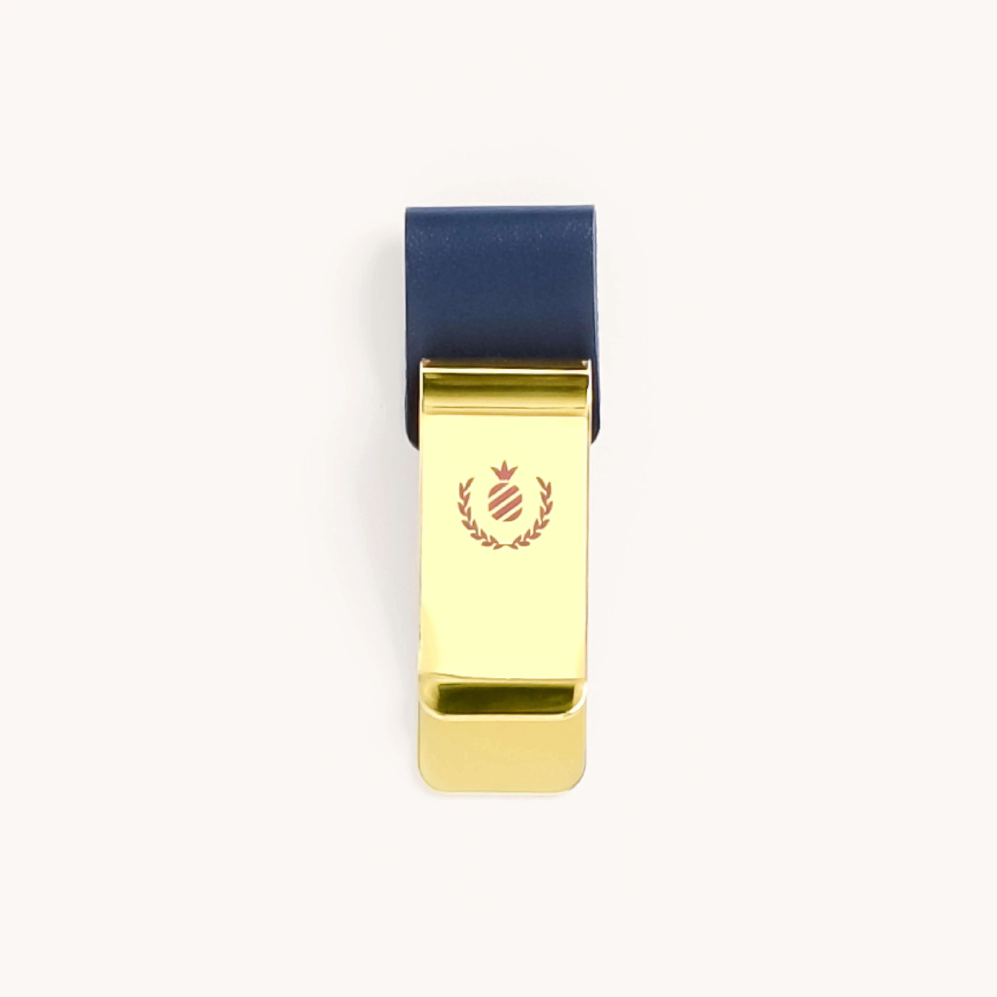Brass Pen Clip, Navy | Simplified