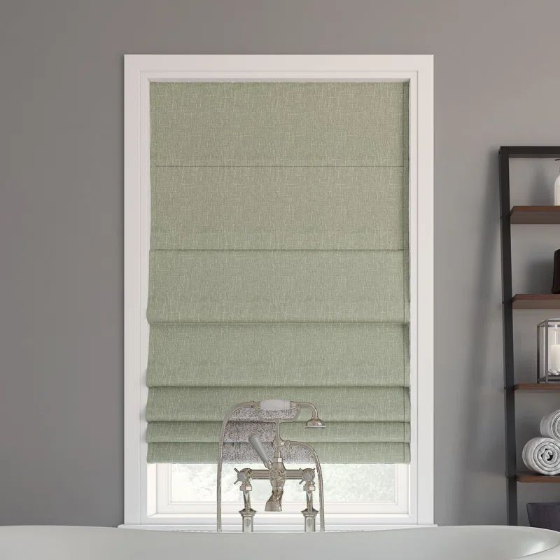 Pryer Textured 100% Blackout Cordless Roman Shade | Wayfair North America