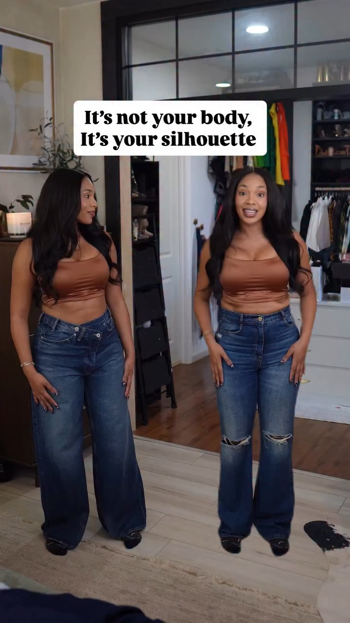 Same body. Same size. Same Brand. Wearing size 10 in both 