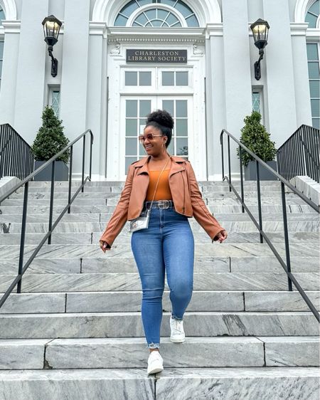 Love a casual ootd! These are my go-to jeans and bodysuit, and I love how you can dress this jacket up or down. #founditonamazon

#LTKfindsunder50 #LTKstyletip #LTKSeasonal