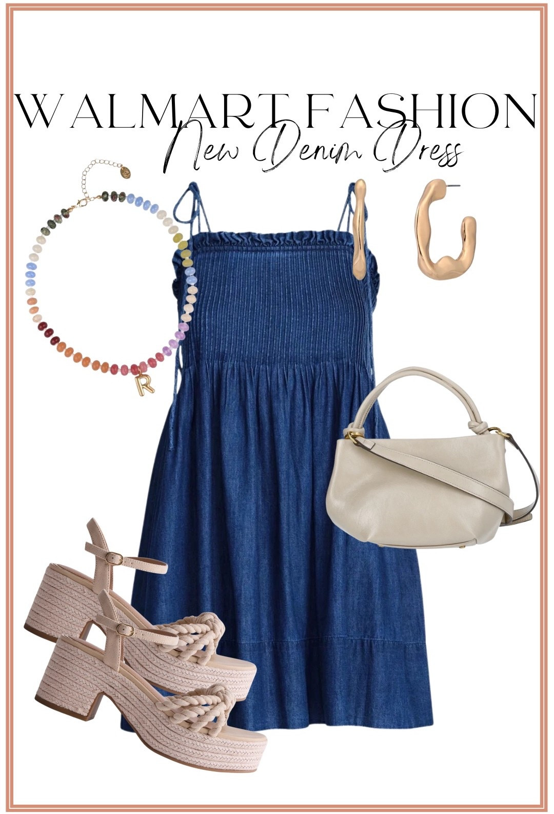 This new denim dress on Walmart is giving effortless summer style in the BEST way 💙

The smocked detail, flowy fit, and lightweight denim make this one of those throw-on-and-go dresses that still looks completely put together 🙌🏼 It’s the perfect everyday outfit for errands, lunch dates, or vacation days ☀️

Styled it with neutral platforms, a soft shoulder bag, and gold accessories for that elevated, high-end look (but for way less 👀)

I’m 5’2” wearing my true size!

This one is going to be a go-to all season… and I don’t see it staying in stock long 👏🏼

#walmartfashion #walmartfinds #denimdress #summeroutfits #everydaystyle #momstyle #affordablefashion #casualchic #outfitideas #ltkstyle #onwalmart #summerwardrobe

#LTKootd #LTKPetite