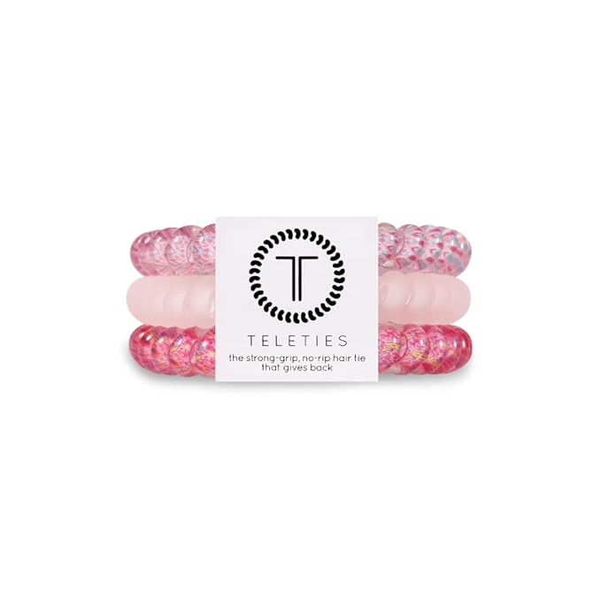 TELETIES - Small Spiral Hair Coils - Spring Collection - Ponytail Holder Hair Ties for Women - Ph... | Amazon (US)