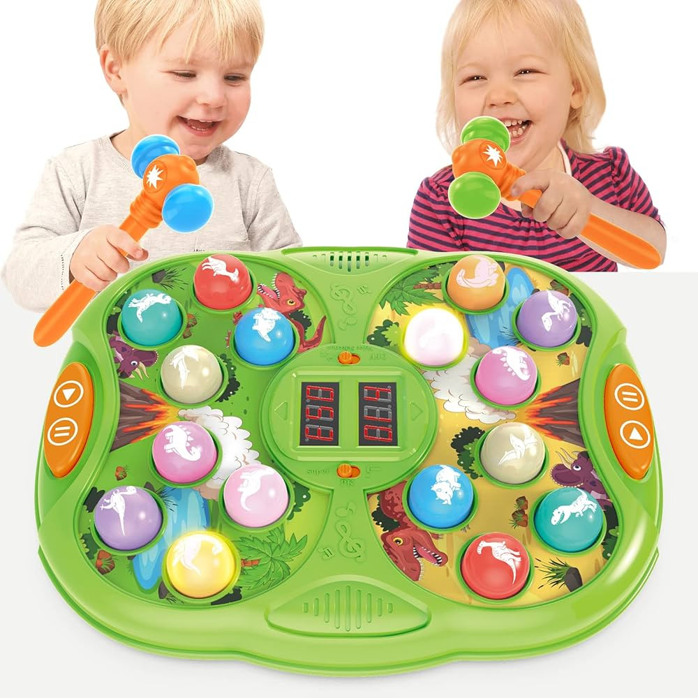 Bstoyder Pound A Mole Game, Whack A Dinosaur Game Toy for Toddler, Interactive Educational Toy wi... | Amazon (US)